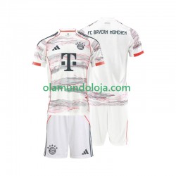 Camisola Bayern de Munique Criança Equipamento Segundo 2025-2026 Manga Curta
